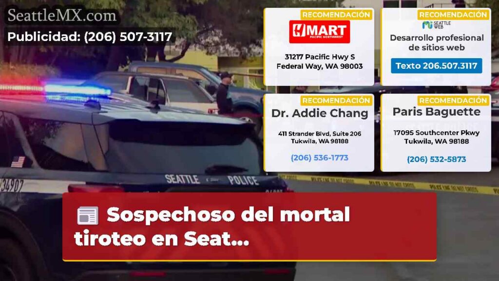 Sospechoso del mortal tiroteo en Seat...