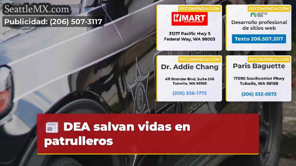 DEA salvan vidas en patrulleros