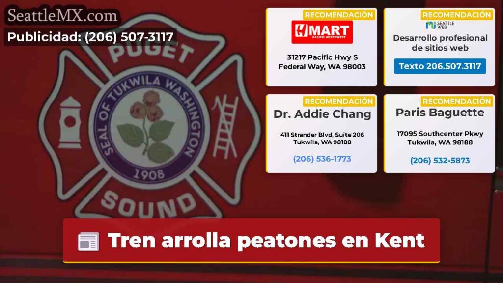 Tren arrolla peatones en Kent