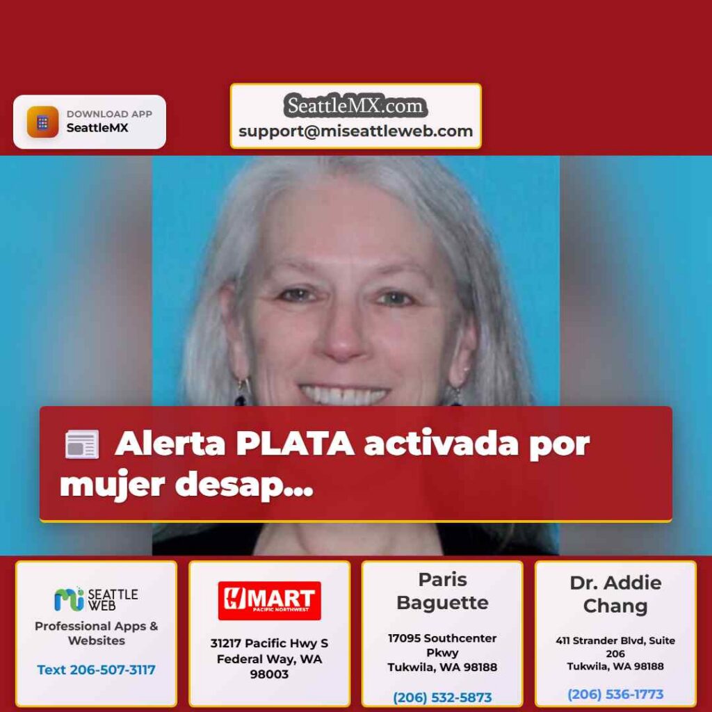 Alerta PLATA activada por mujer desap...