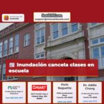 Inundación cancela clases en escuela