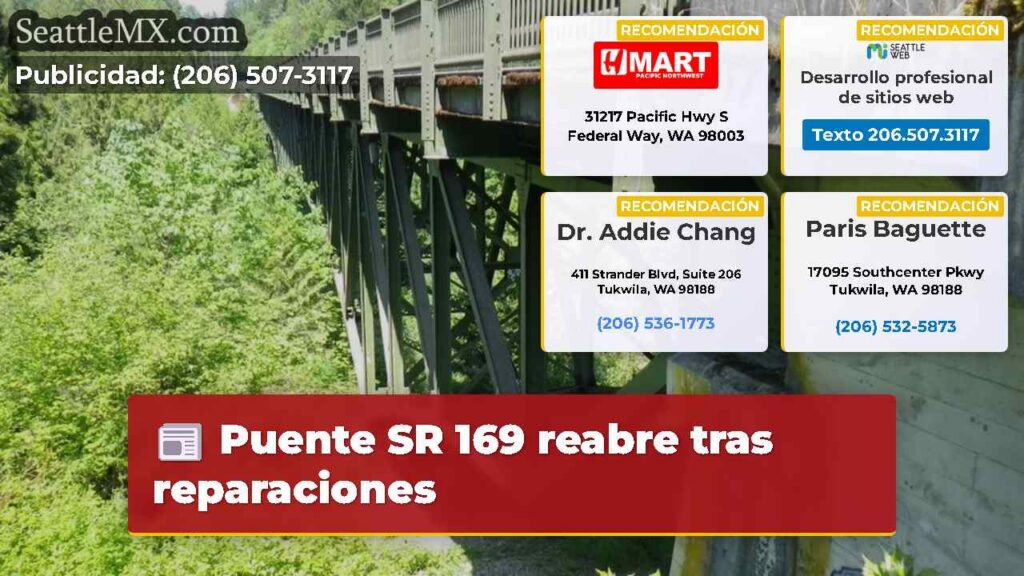 Puente SR 169 reabre tras reparaciones
