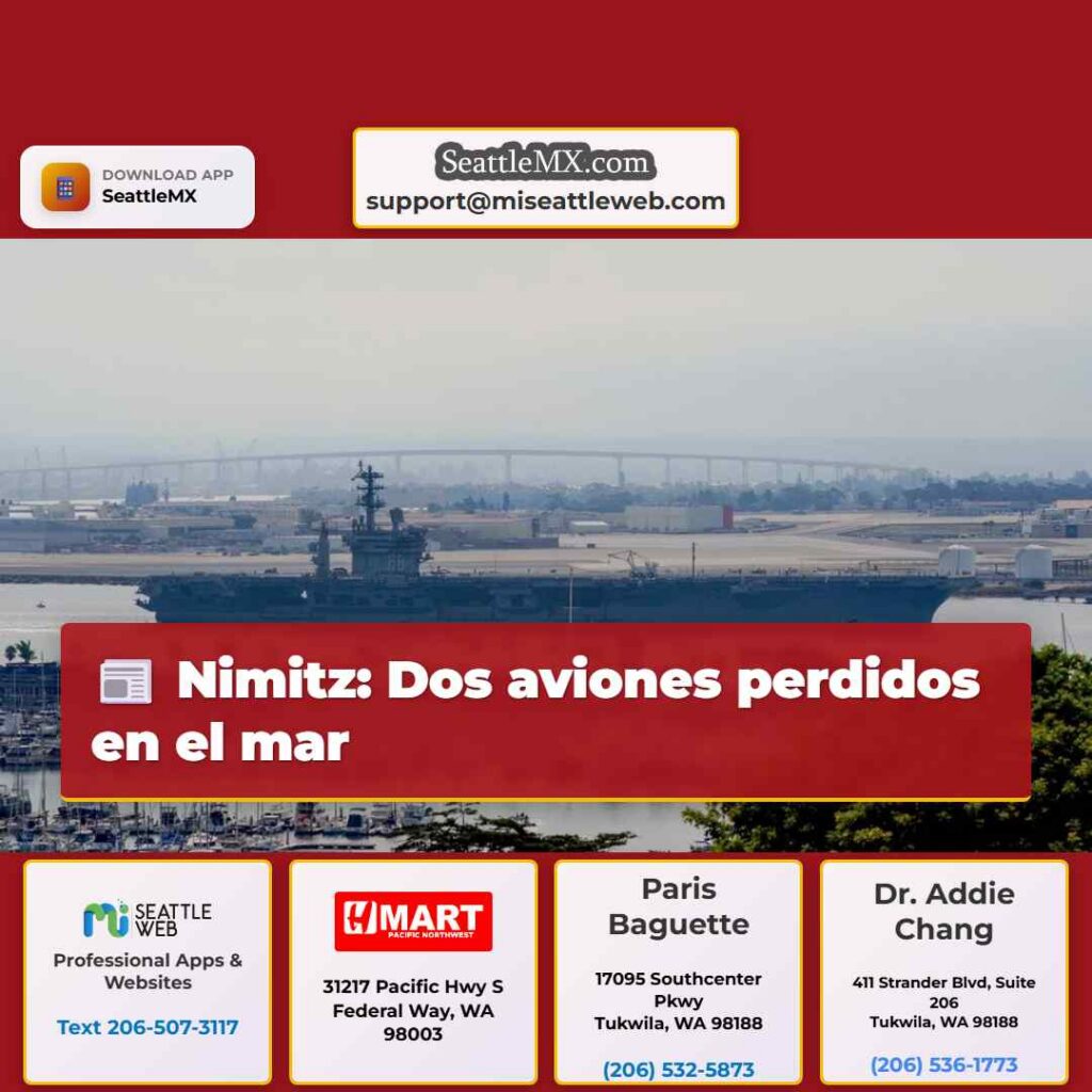 Nimitz: Dos aviones perdidos en el mar