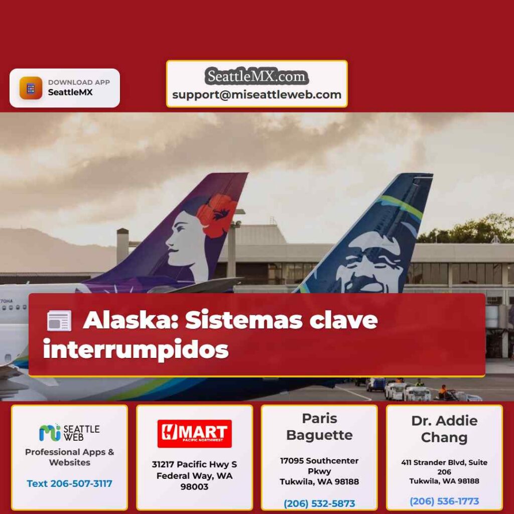 Alaska: Sistemas clave interrumpidos