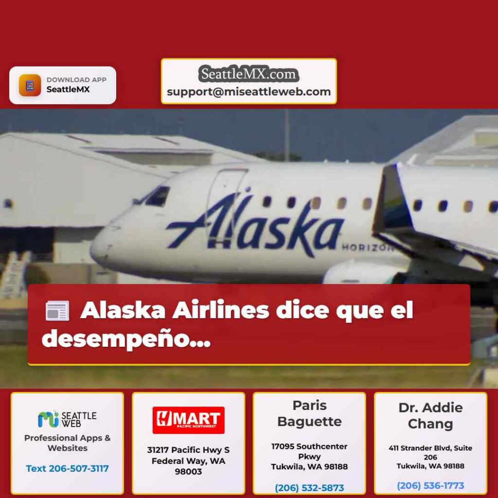 Alaska Airlines dice que el desempeño...