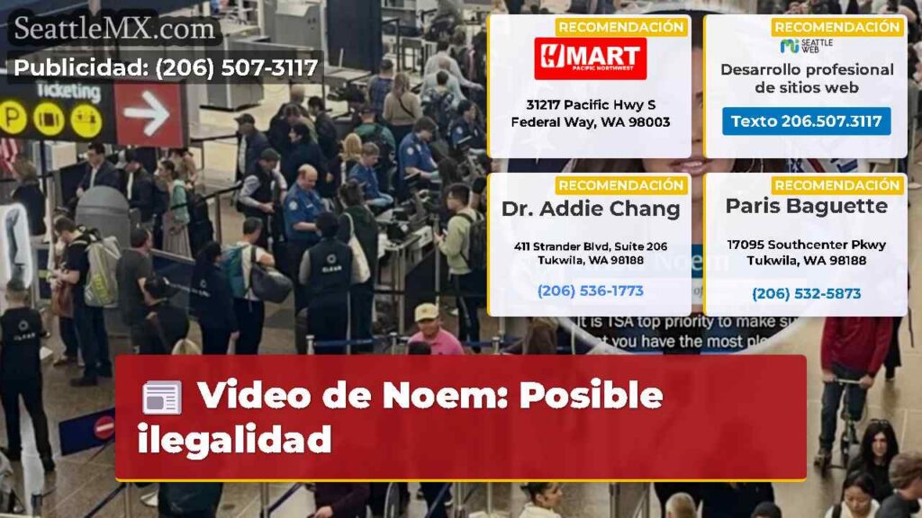 Video de Noem: Posible ilegalidad