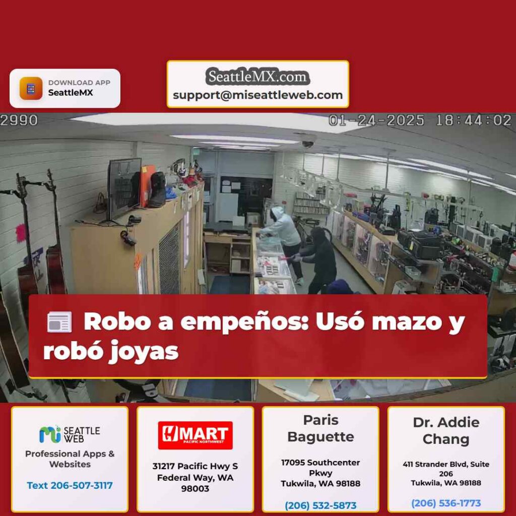 Robo a empeños: Usó mazo y robó joyas
