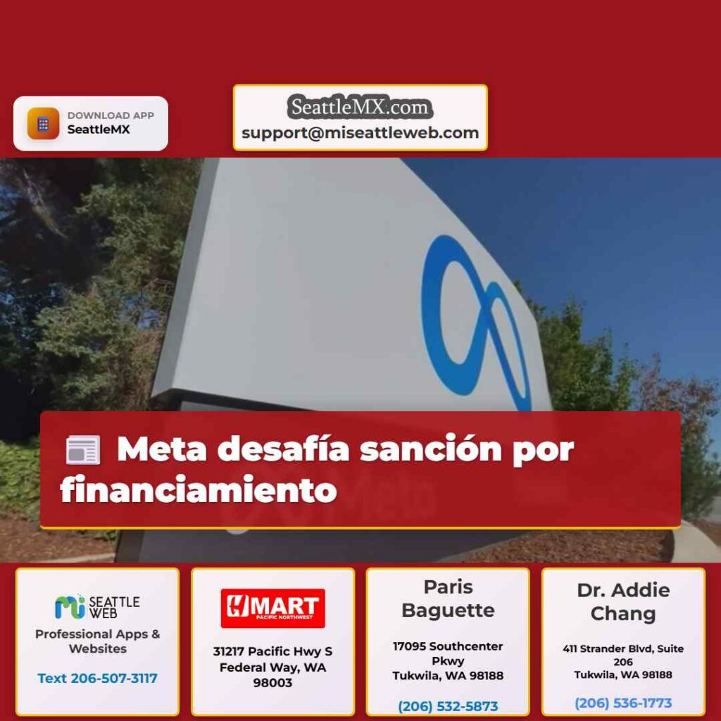 Meta desafía sanción por financiamiento