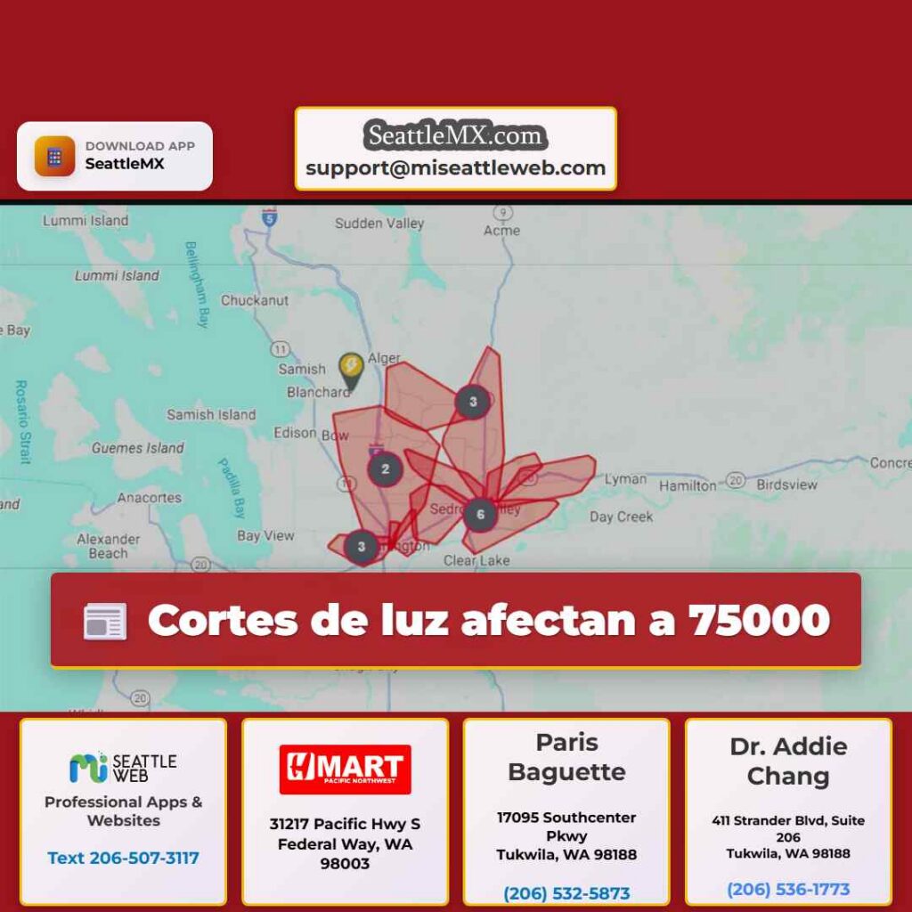 Cortes de luz afectan a 75000