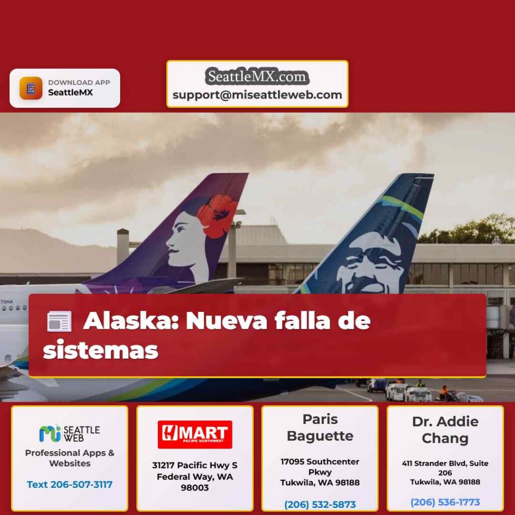 Alaska: Nueva falla de sistemas