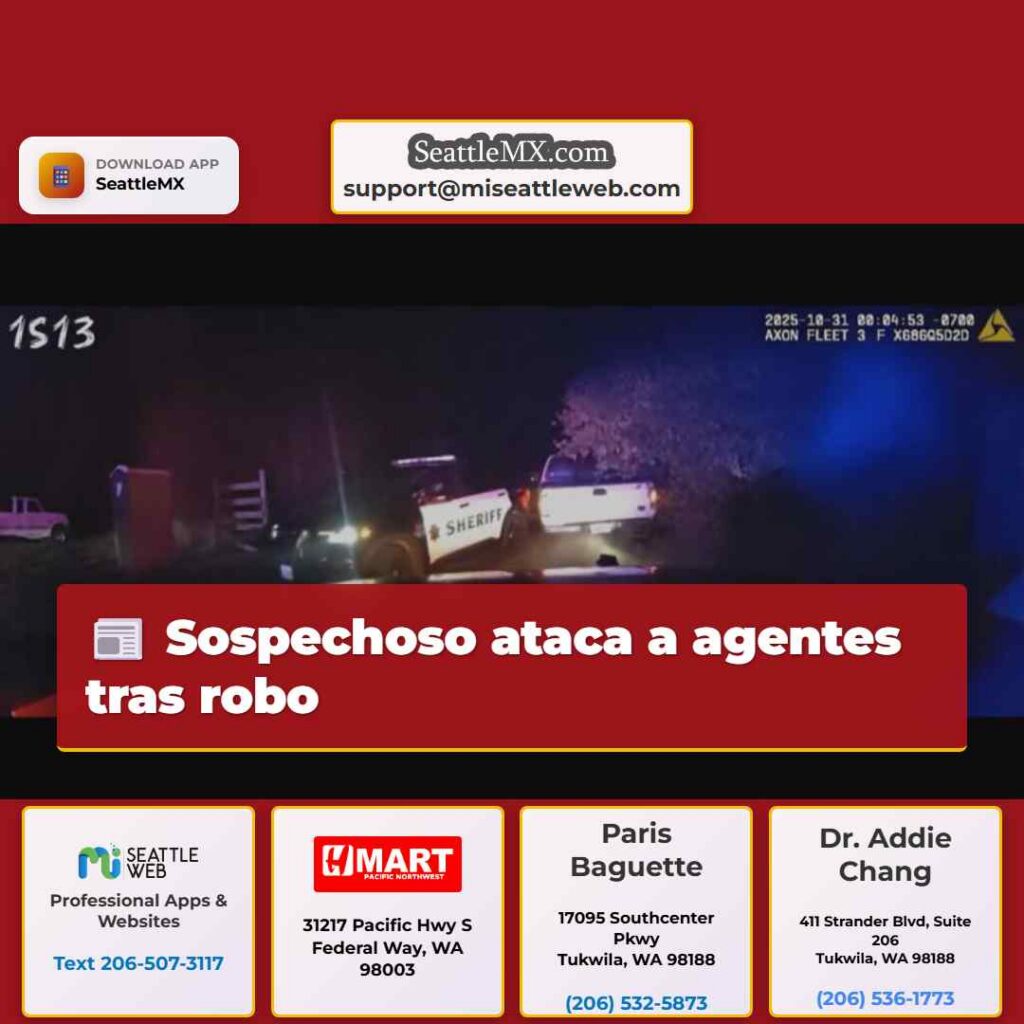 Sospechoso ataca a agentes tras robo