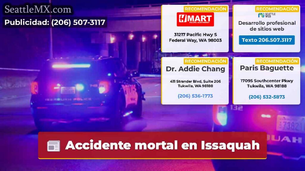 Accidente mortal en Issaquah