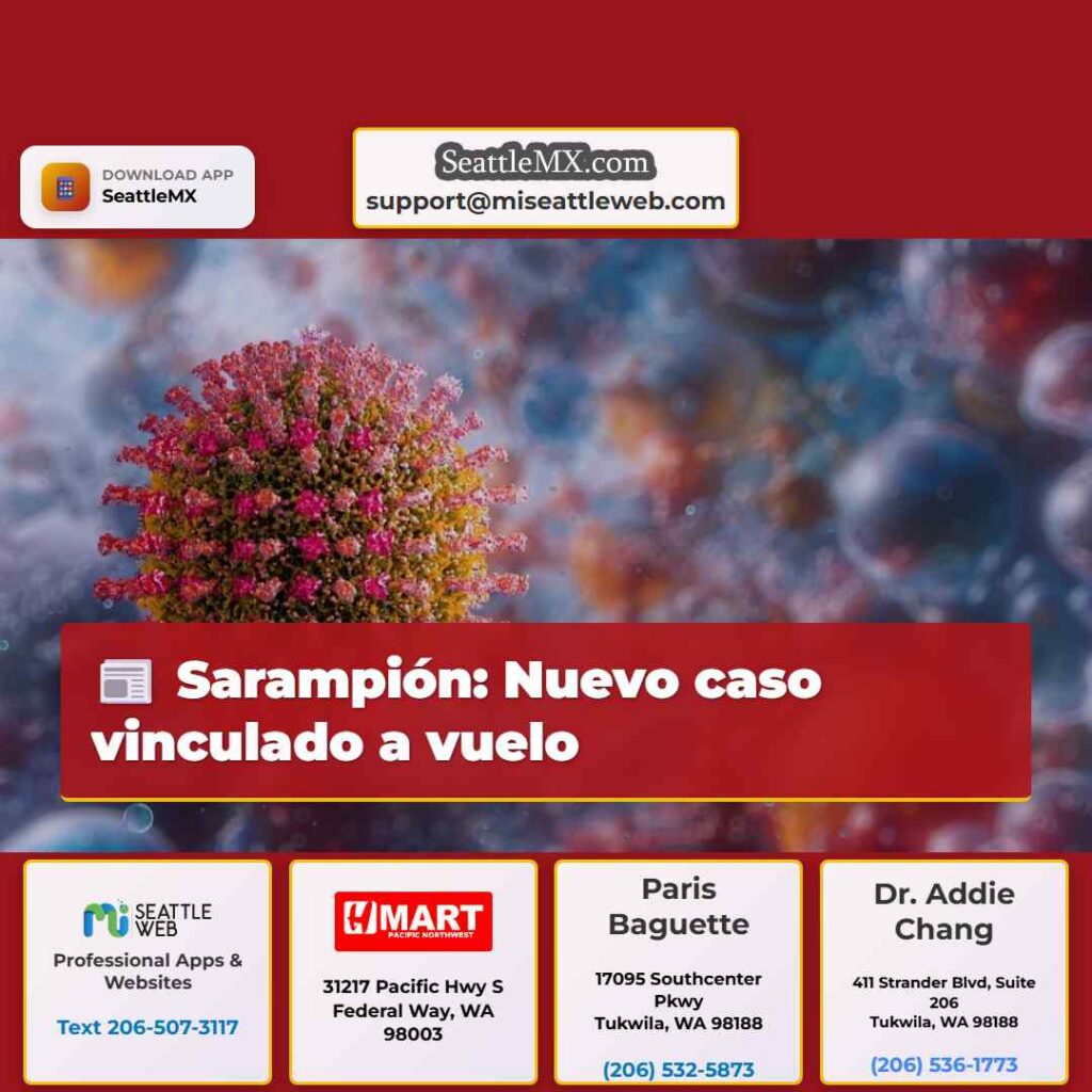 Sarampión: Nuevo caso vinculado a vuelo