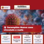 Sarampión Nuevo caso vinculado a vuelo