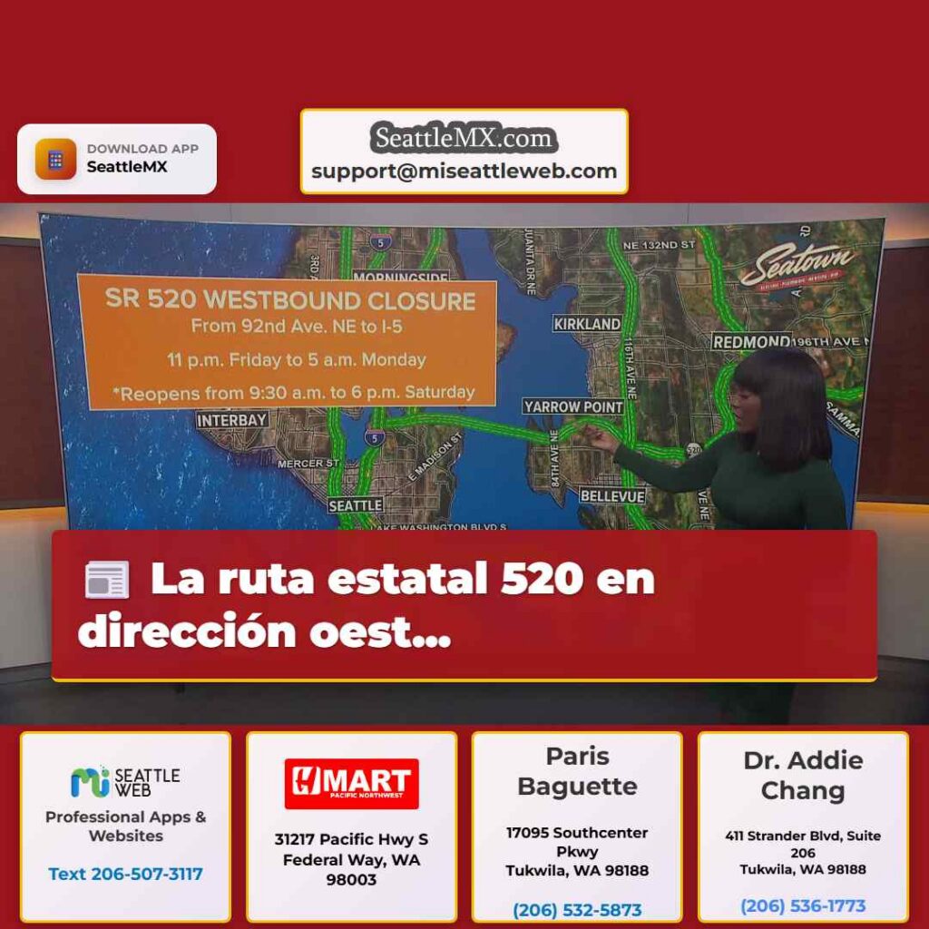La ruta estatal 520 en dirección oest...
