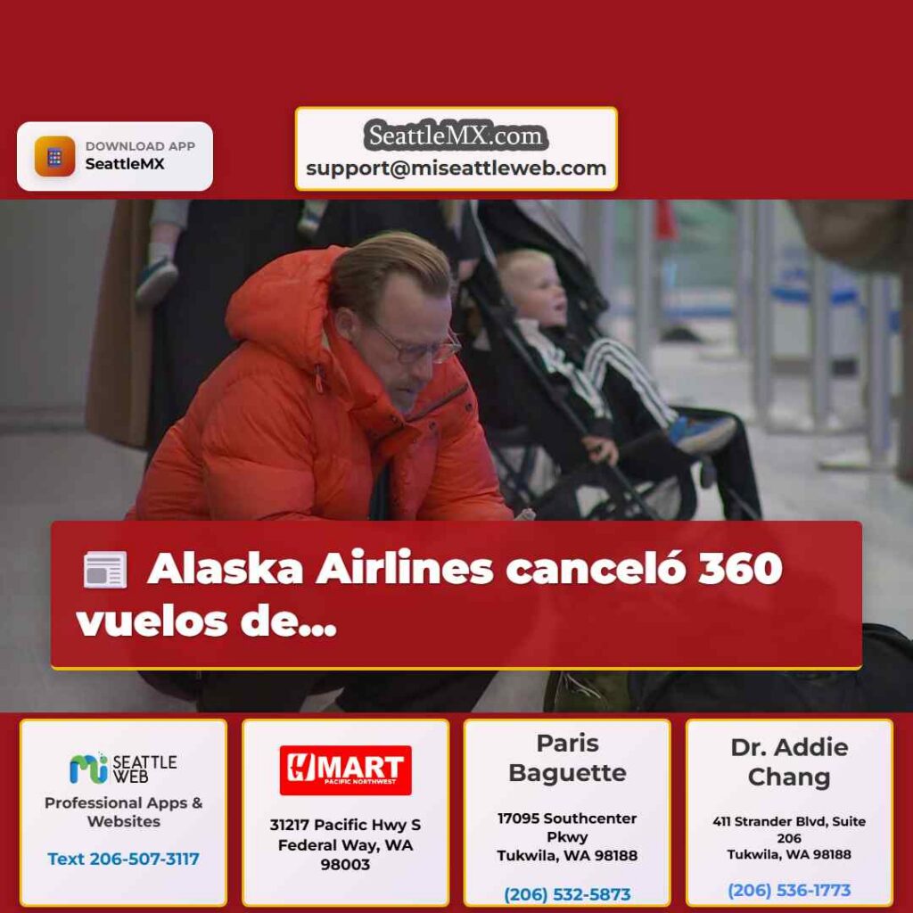 Alaska Airlines canceló 360 vuelos de...