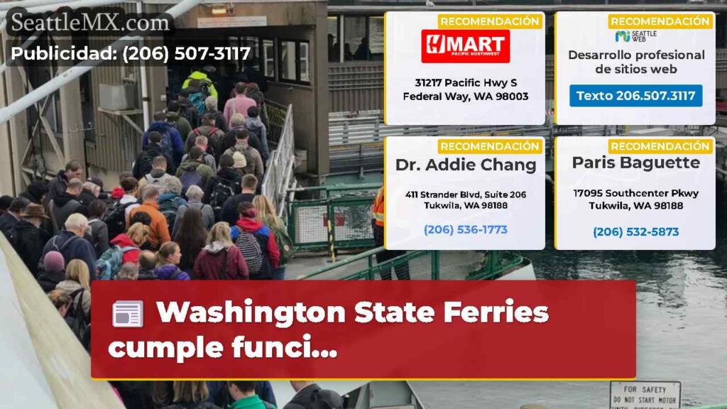 Washington State Ferries cumple funci...