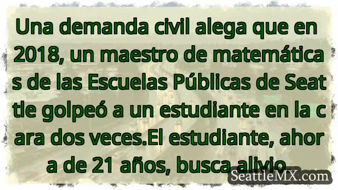 Una demanda civil alega que en 2018, un maestro