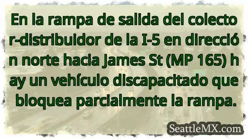 En la rampa de salida del colector-distribuidor