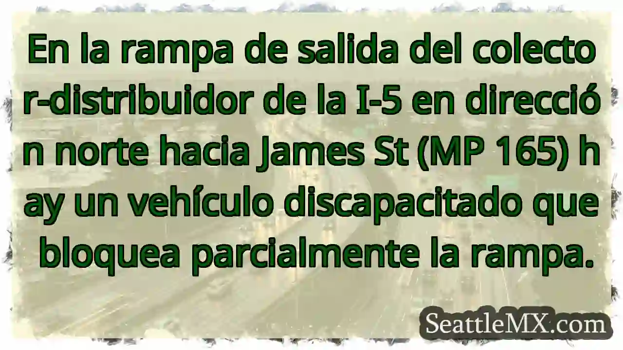 En la rampa de salida del colector-distribuidor