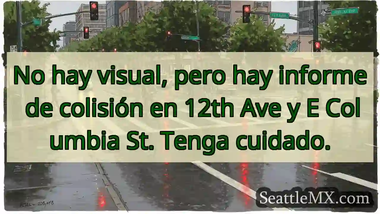 No hay visual, pero hay informe de colisión en