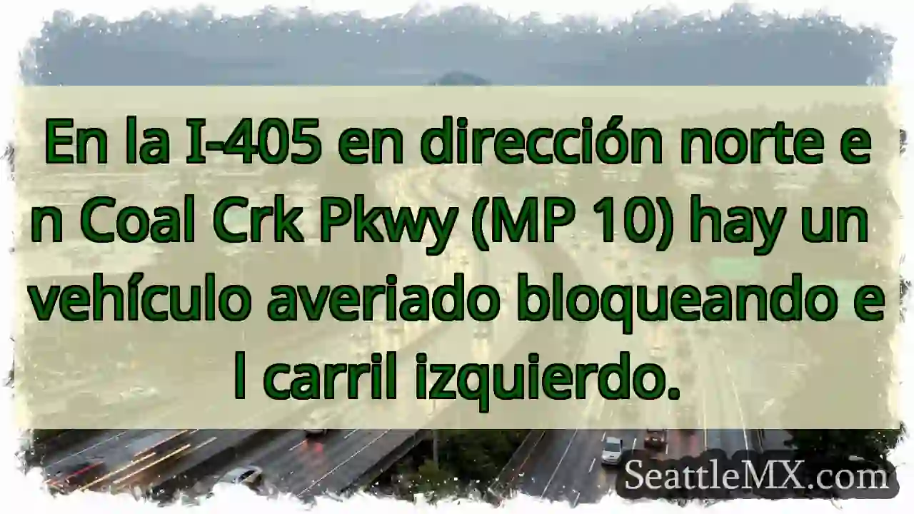 En la I-405 en dirección norte en Coal Crk Pkwy