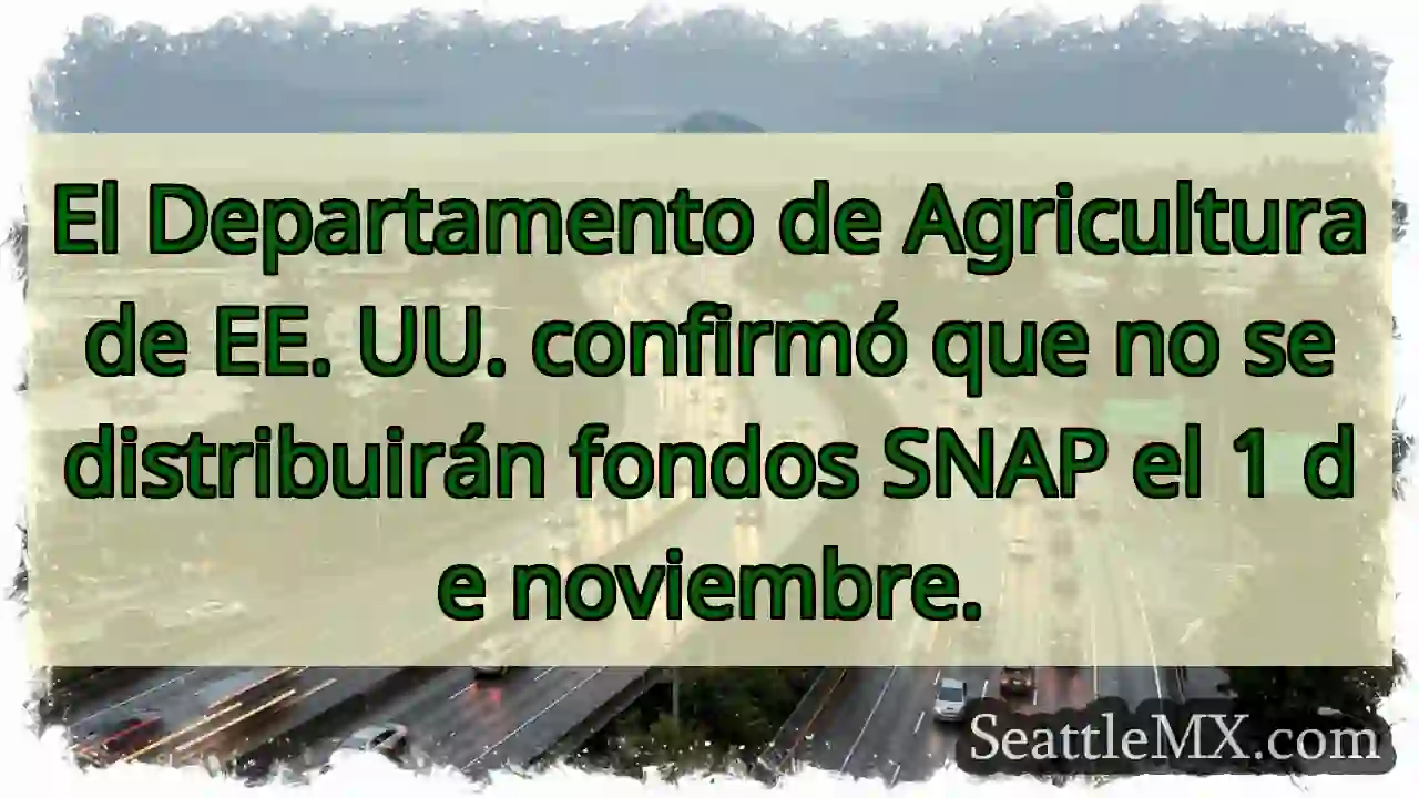 El Departamento de Agricultura de EE. UU.