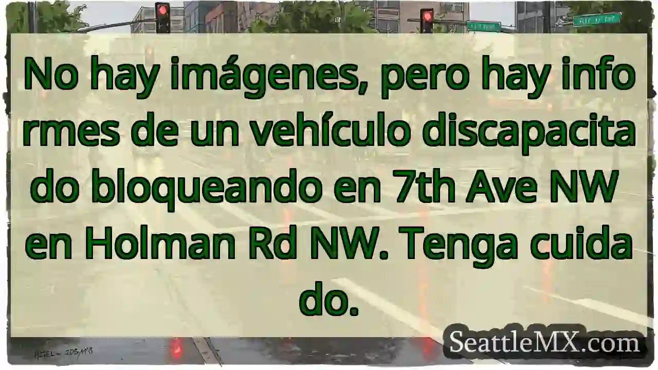 Noticias de transporte de Seattle 2 No hay imágenes, pero hay informes de un vehículo