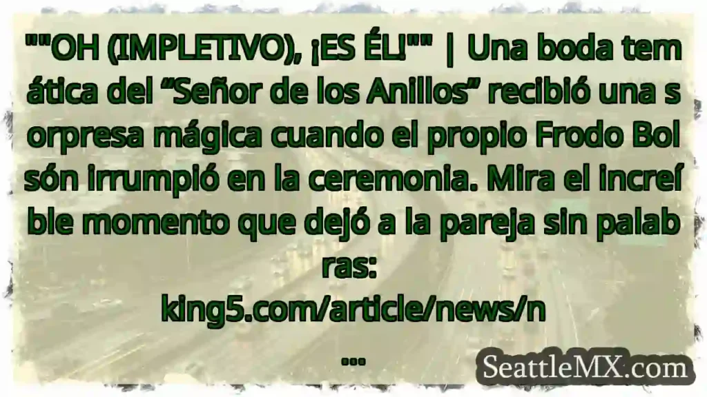 OH (IMPLETIVO), ¡ES ÉL! | Una boda temática del