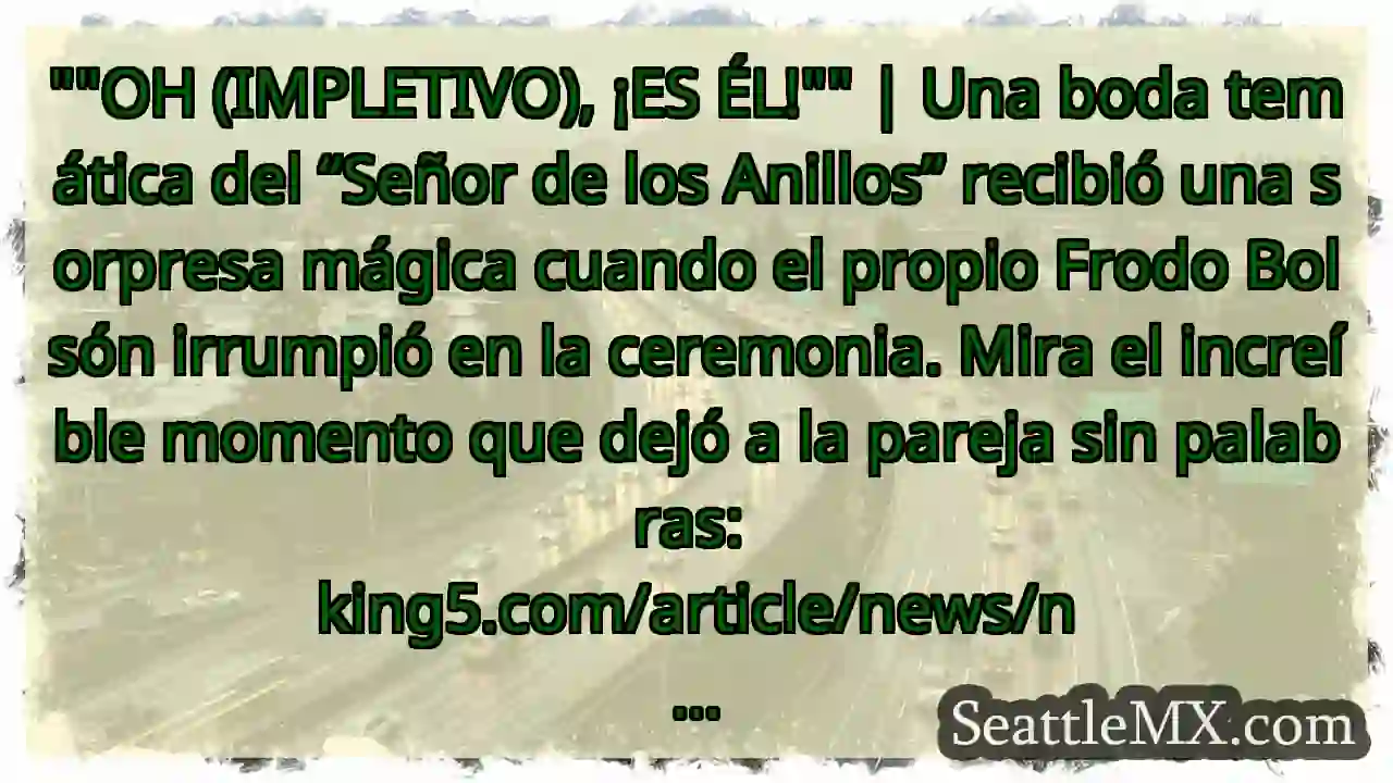 OH (IMPLETIVO), ¡ES ÉL! | Una boda temática del