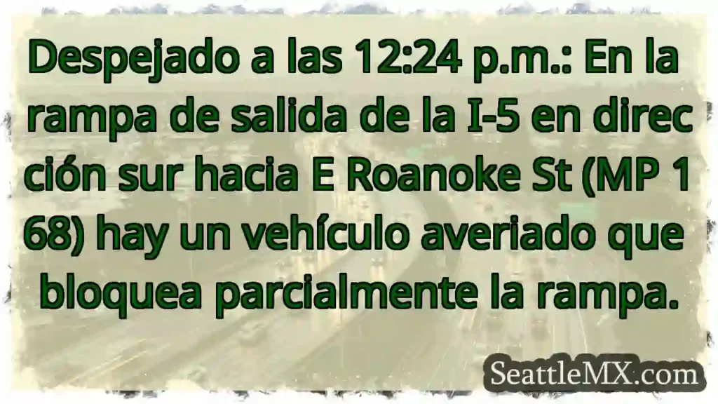 Despejado a las 12:24 p.m.: En la rampa de salida