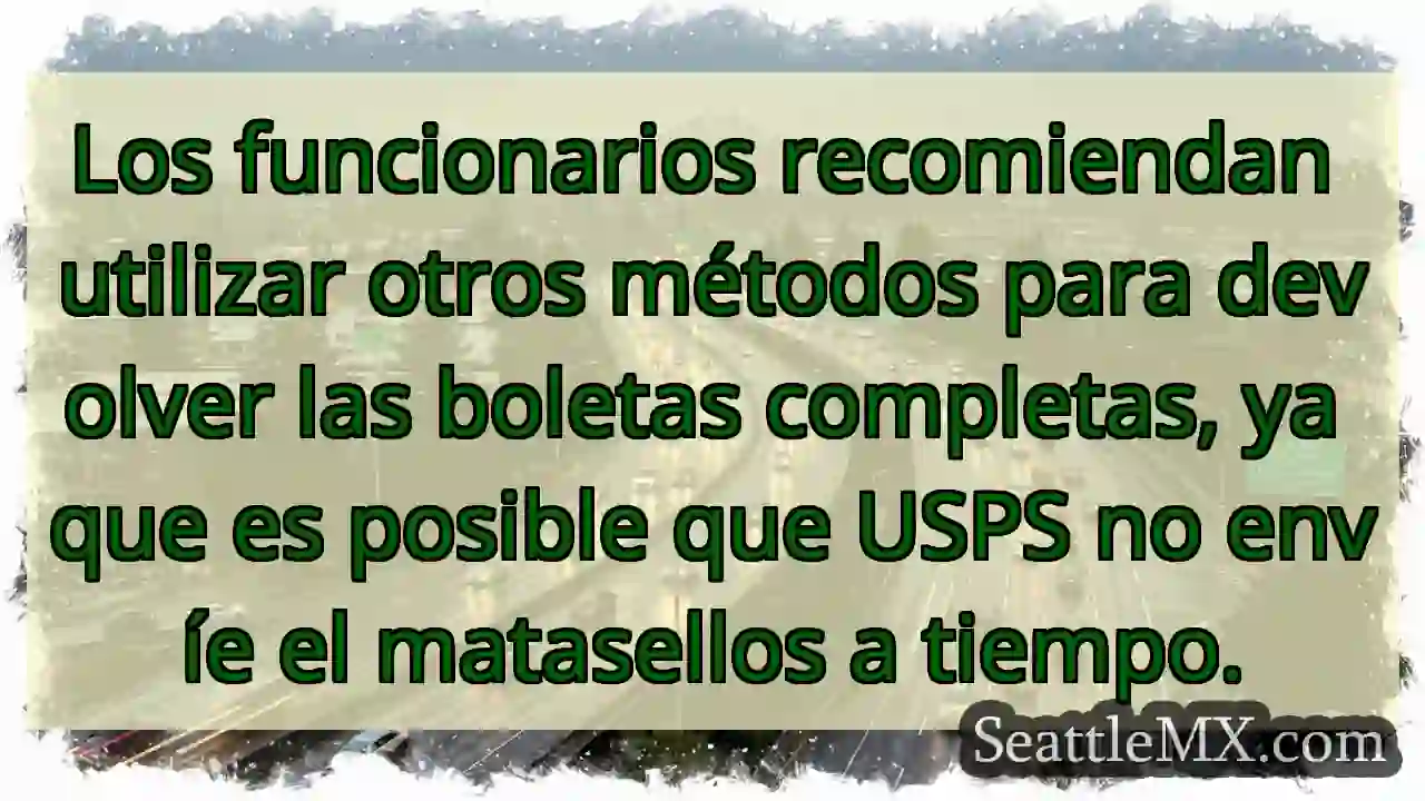 Noticias de transporte de Seattle 8 Los funcionarios recomiendan utilizar otros