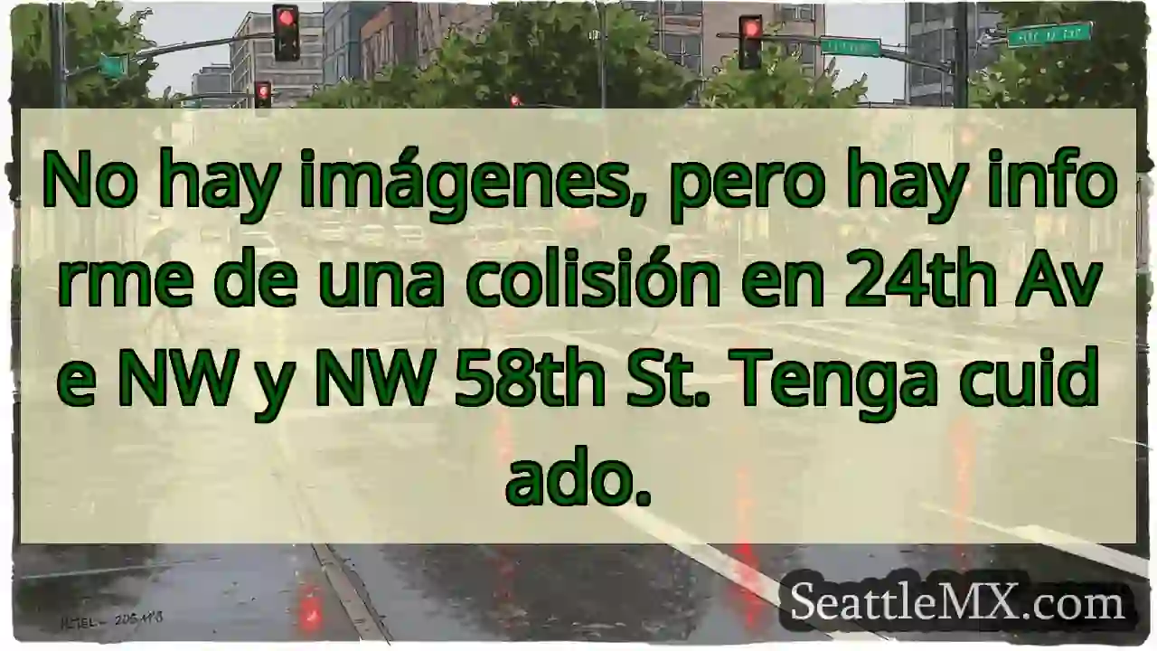 Noticias de transporte de Seattle 2 No hay imágenes, pero hay informe de una colisión