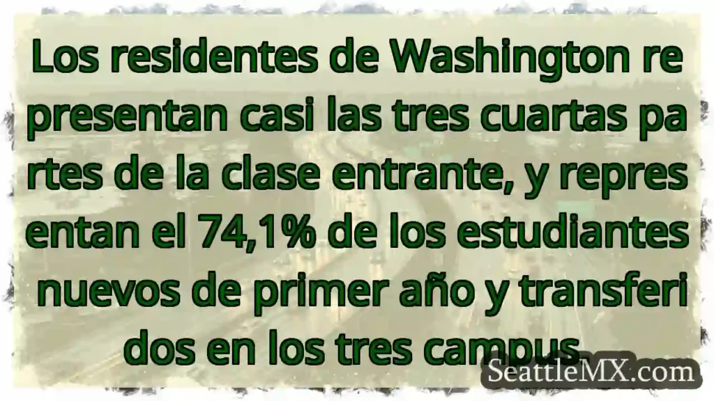 Los residentes de Washington representan casi las