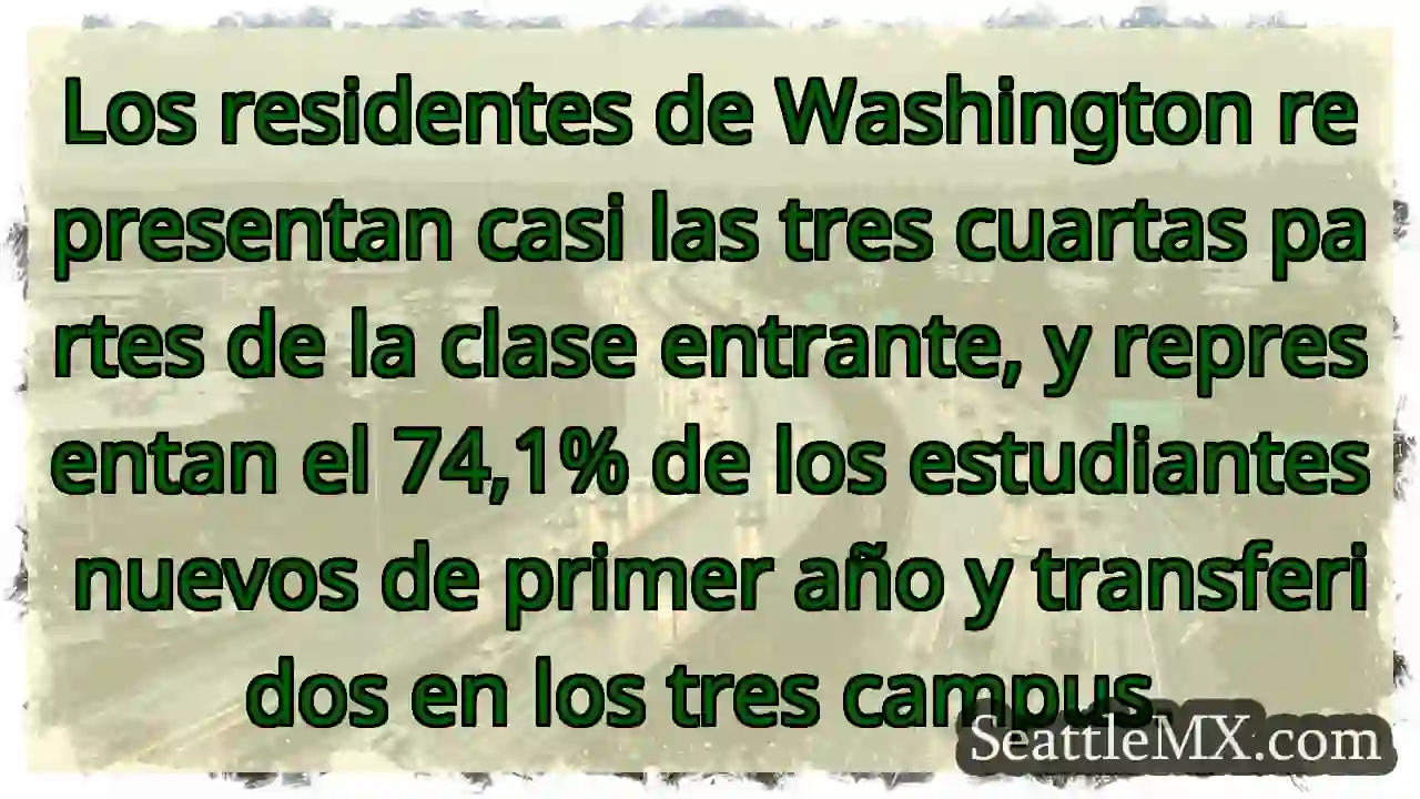Noticias de transporte de Seattle 6 Los residentes de Washington representan casi las