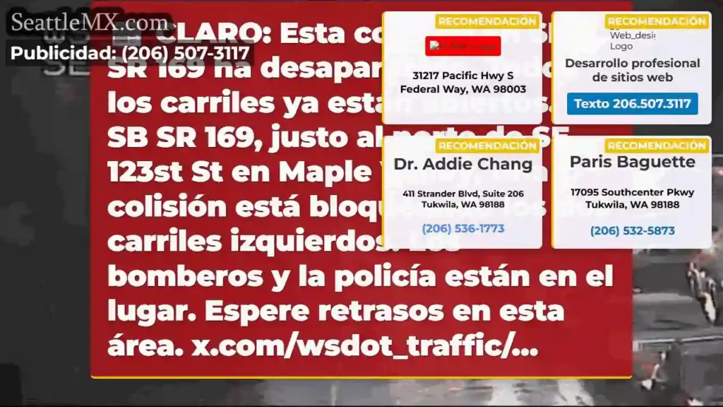 CLARO: Esta colisión en SB SR 169 ha