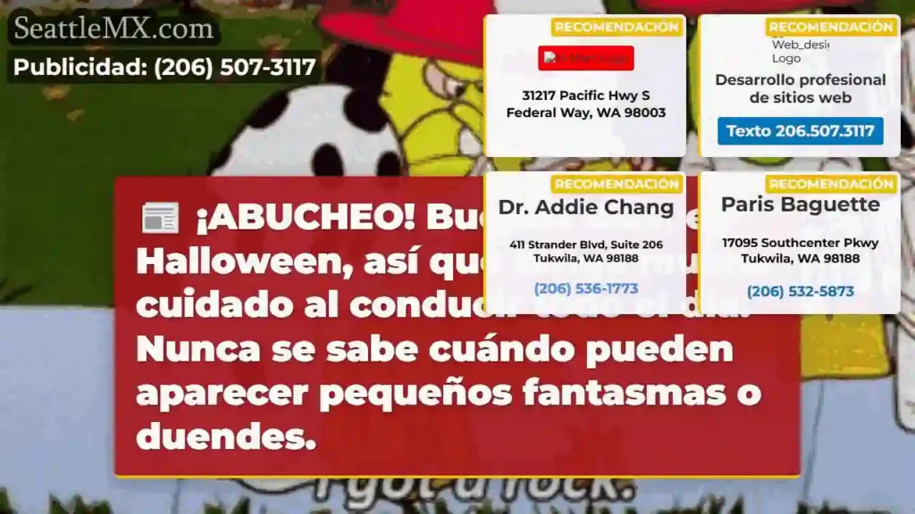 Noticias de transporte de Seattle 7 ¡ABUCHEO! Buenos días, es Halloween, así que