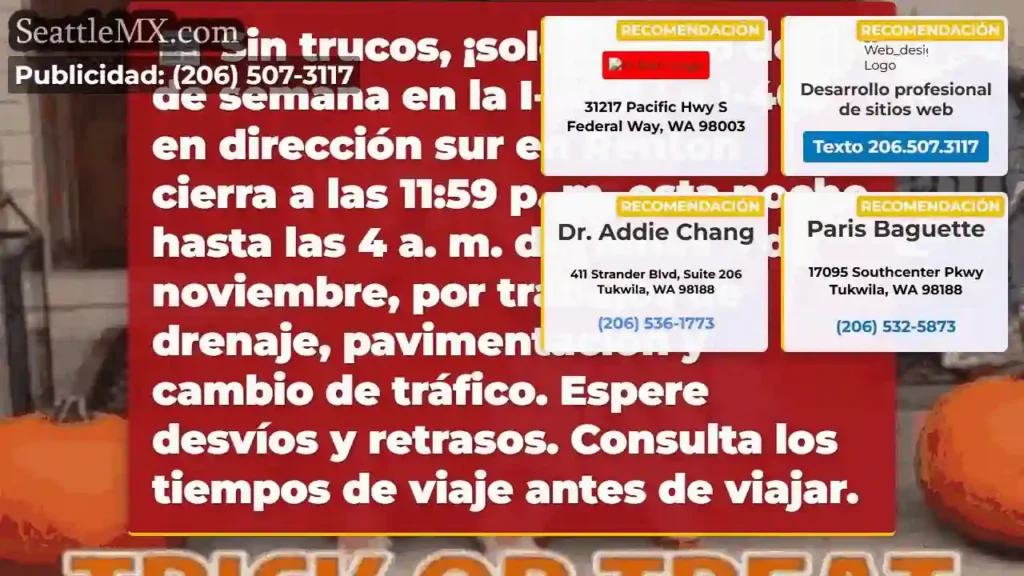 Noticias de transporte de Seattle 5 Sin trucos, ¡solo trabajo de fin de semana en la