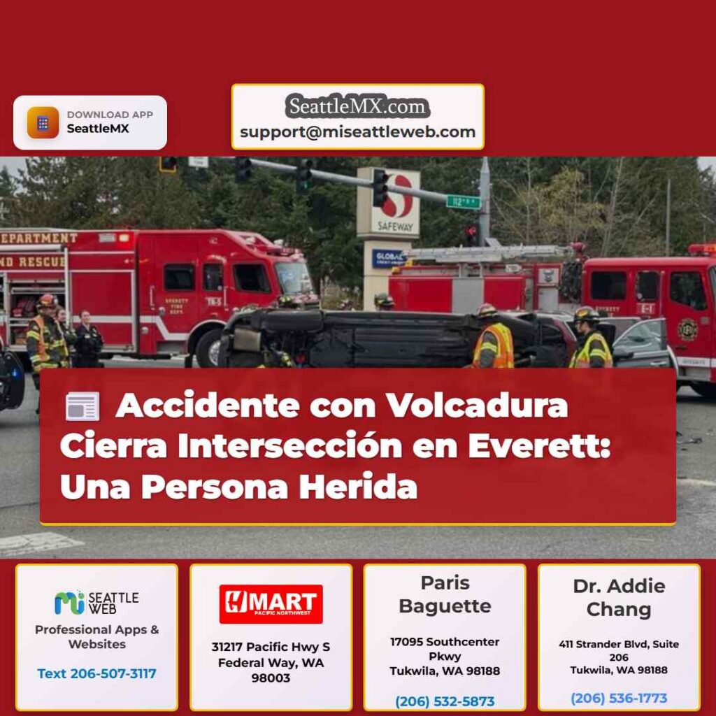 Accidente con Volcadura Cierra Intersección en