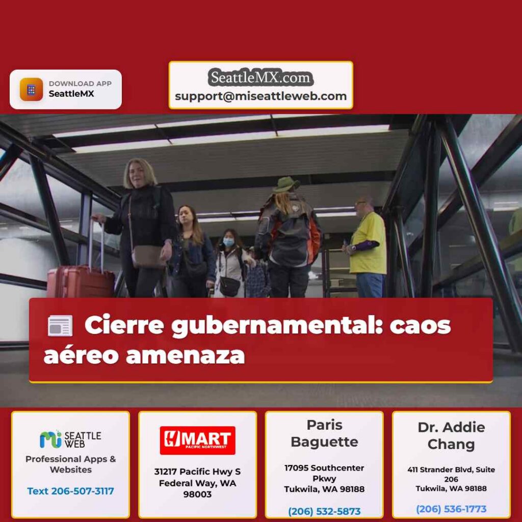 Cierre gubernamental: caos aéreo amenaza