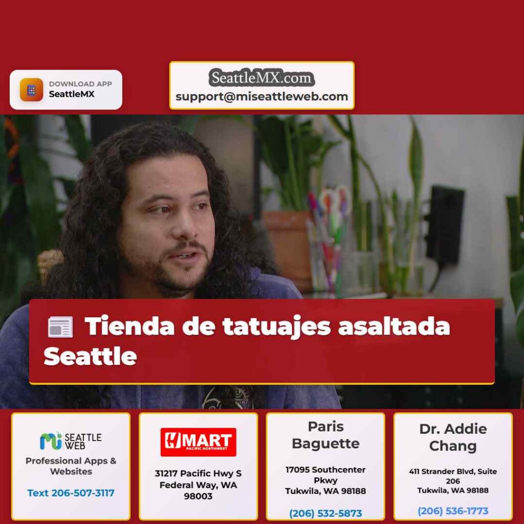 Tienda de tatuajes asaltada Seattle