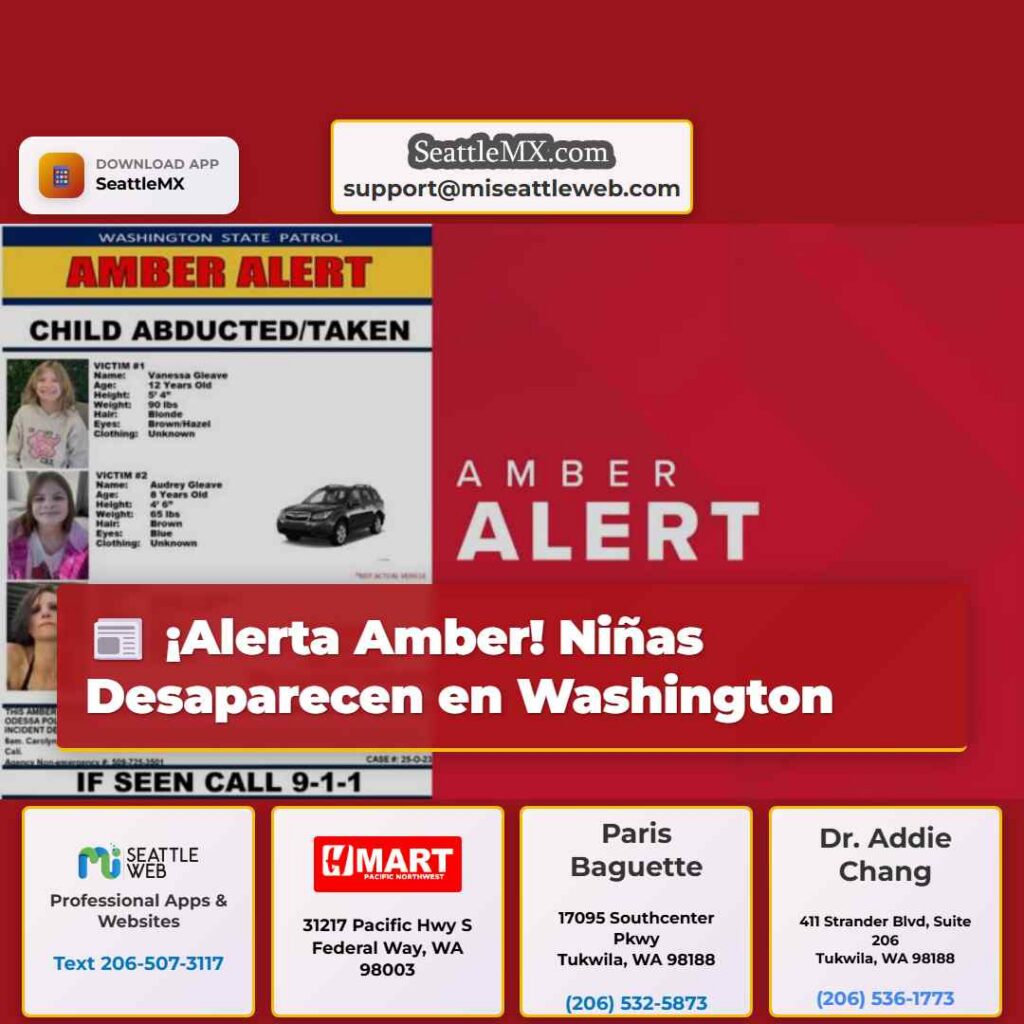 ¡Alerta Amber! Niñas Desaparecen en Washington