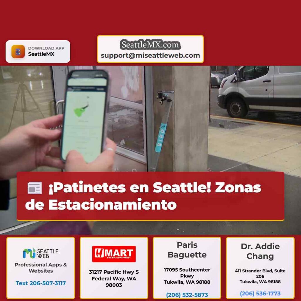¡Patinetes en Seattle! Zonas de Estacionamiento