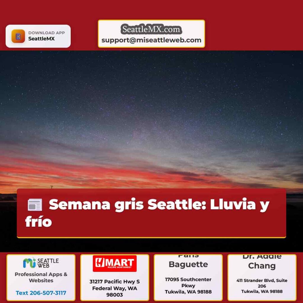 Semana gris Seattle: Lluvia y frío