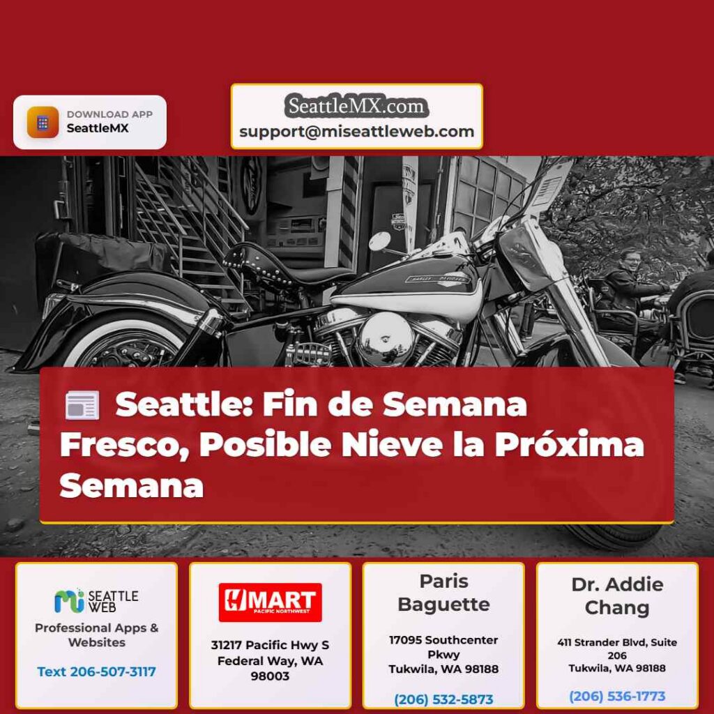 Seattle: Fin de Semana Fresco, Posible Nieve la