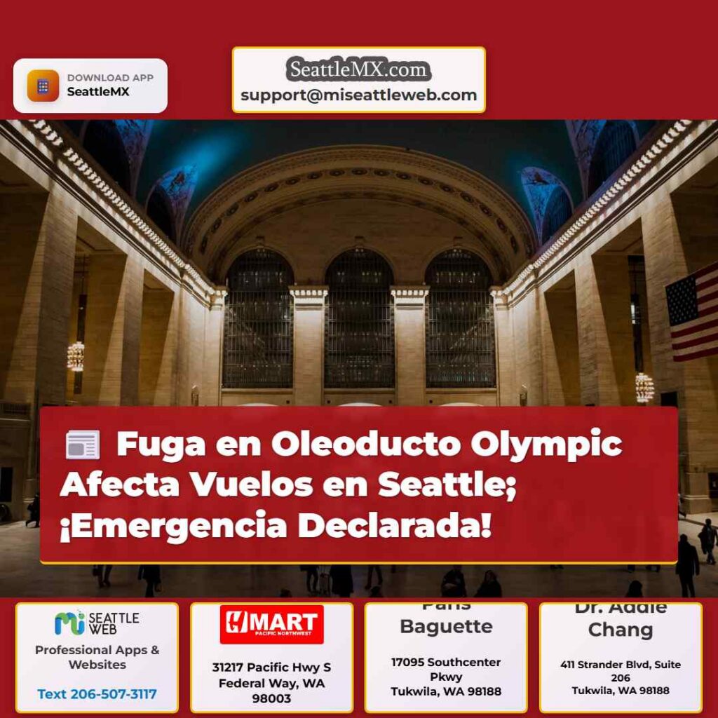 Fuga en Oleoducto Olympic Afecta Vuelos en