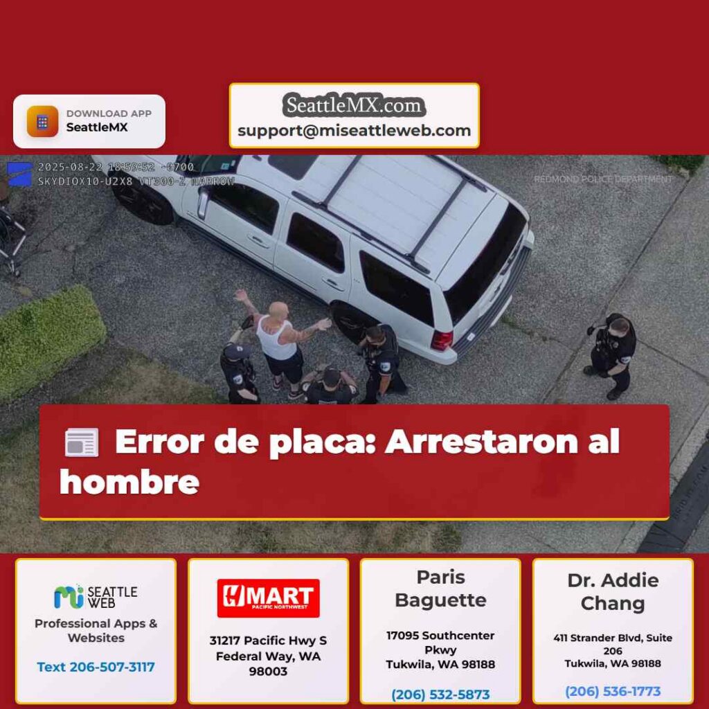 Noticias De Seattle 6 Error de placa: Arrestaron al hombre