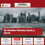 Seattle Vientos lluvia y alerta