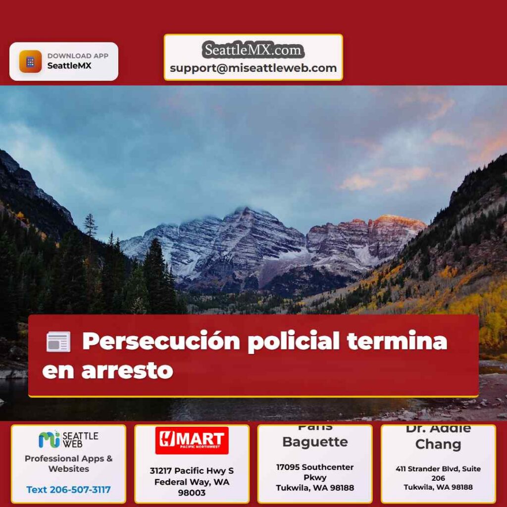 Persecución policial termina en arresto