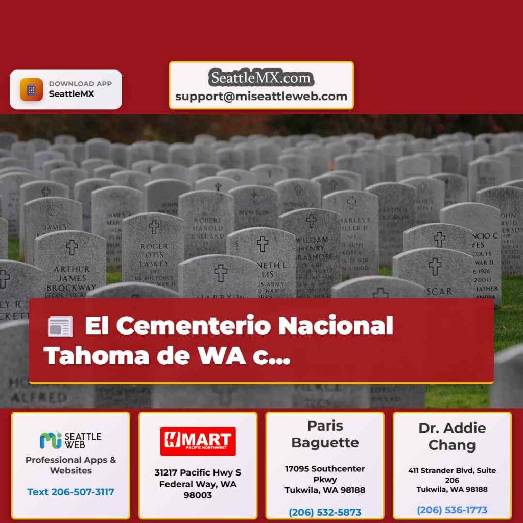 El Cementerio Nacional Tahoma de WA c...
